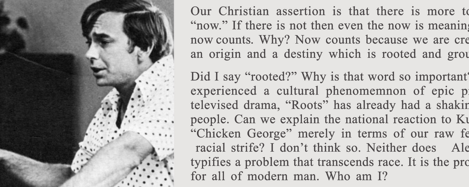 Roots in the Pepsi Generation | Tabletalk